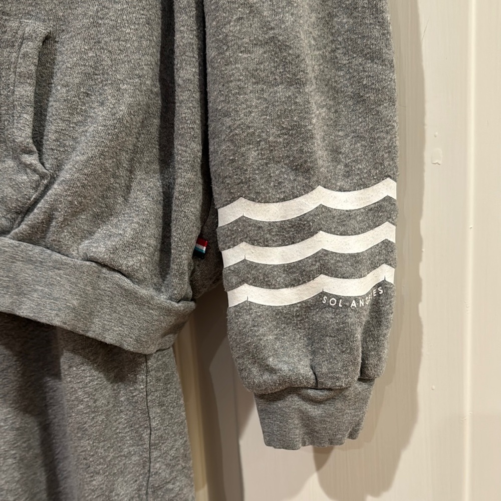 Sol Angeles Gray Sweatpants Relaxed Fit sweatsuit - Picture 2 of 9
